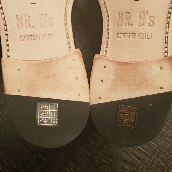 Mr B's navy blue lace dress shoe - Picture 4 of 5